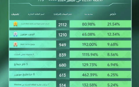 “أعلى ثمانية مبيعات! شركة شاحانات الطاقة الجديدة من شوقونغ تبرز بقوة”