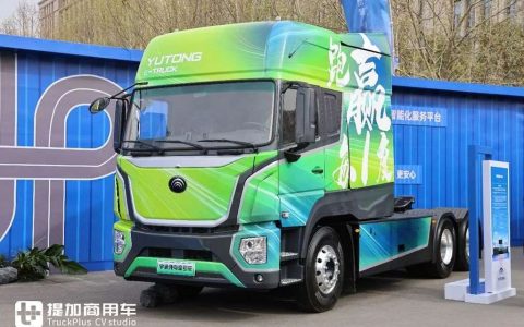 أقوى شاحنة كهربائية ثقيلة في الصين تُطلق! Yutong Yuanjie T800 ببطارية 800 كيلوواط/ساعة ومدى يتجاوز Yutong Yuanjie T800