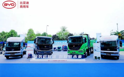 ​​التلاقي لطريق جديد، الابتكار يقود المستقبل! BYD تطلق سلسلة شاحناتها الثقيلة الكهربائية بالكامل​​