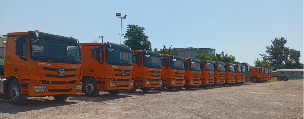 ​​تسليم BAIC FOTON لـ 150 جرار شاحنات AUMAN R لعميل استراتيجي في غانا، وإرساء معلم جديد في استراتيجية غرب أفريقيا!​​