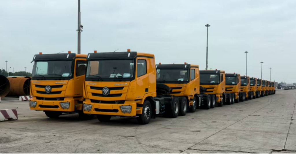​​تسليم BAIC FOTON لـ 150 جرار شاحنات AUMAN R لعميل استراتيجي في غانا، وإرساء معلم جديد في استراتيجية غرب أفريقيا!​​
