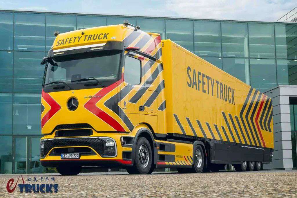 ثورة أمان الشاحنات في العصر الكهربائي؟ مرسيدس-بنز تطلق eActros 600 Safety Truck (شاحنة الأمان)