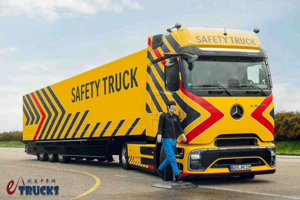 ثورة أمان الشاحنات في العصر الكهربائي؟ مرسيدس-بنز تطلق eActros 600 Safety Truck (شاحنة الأمان)