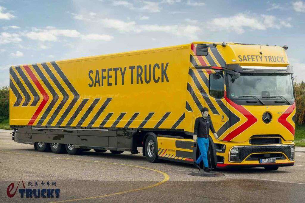 ثورة أمان الشاحنات في العصر الكهربائي؟ مرسيدس-بنز تطلق eActros 600 Safety Truck (شاحنة الأمان)